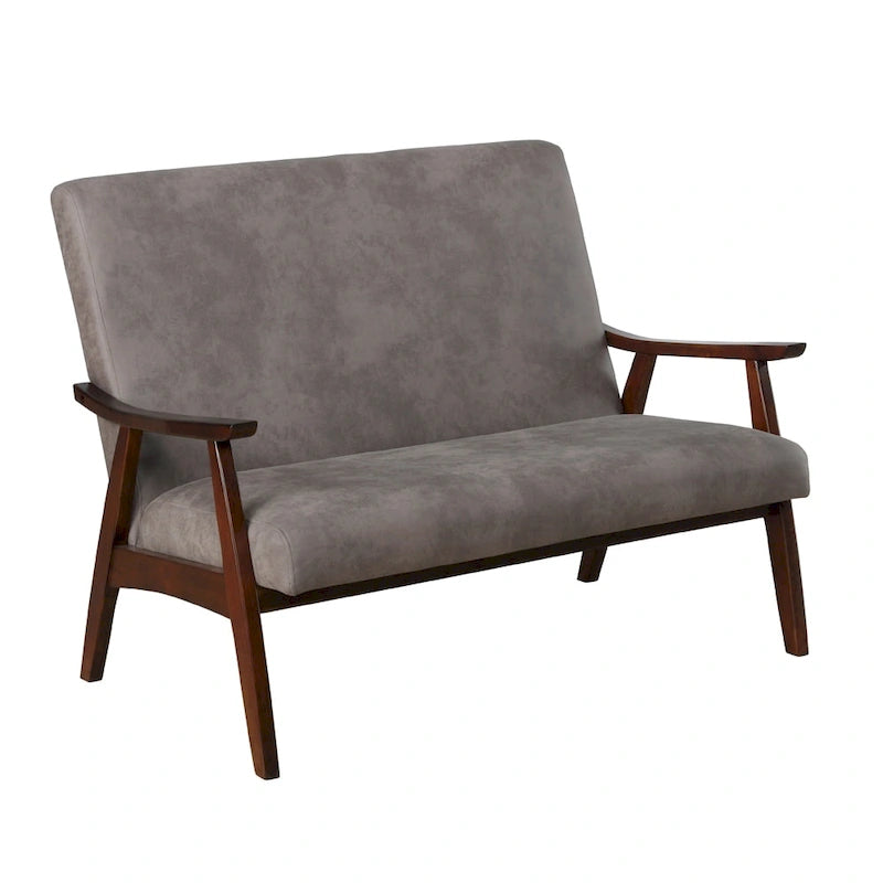 Banc deux places contemporain Balf en similicuir de Furniture of America