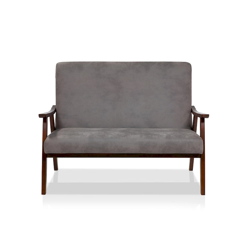 Banc deux places contemporain Balf en similicuir de Furniture of America