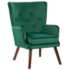 Fauteuil d'appoint en velours pour salon