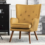 Fauteuil d'appoint en velours pour salon