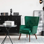 Fauteuil d'appoint en velours pour salon