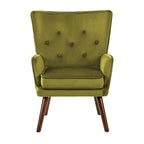 Fauteuil d'appoint en velours pour salon