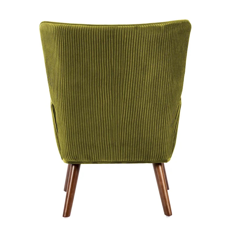 Fauteuil d'appoint en velours pour salon