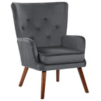 Fauteuil d'appoint en velours pour salon