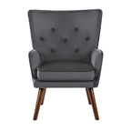 Fauteuil d'appoint en velours pour salon