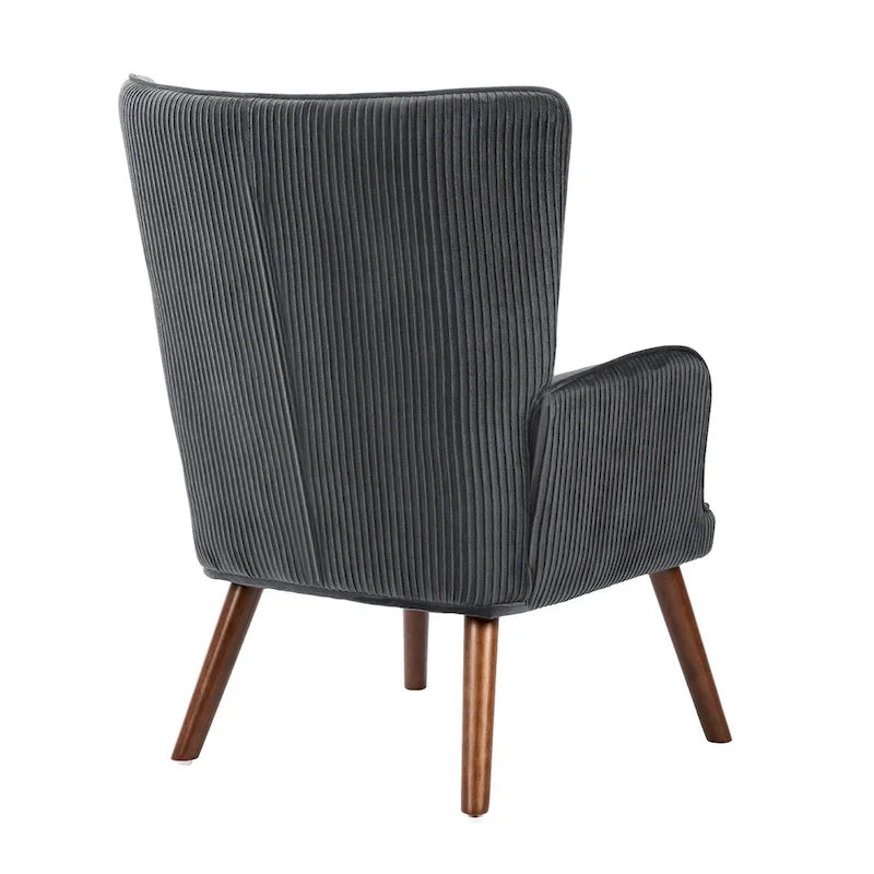 Fauteuil d'appoint en velours pour salon