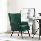 Fauteuil d'appoint en velours pour salon