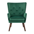 Fauteuil d'appoint en velours pour salon
