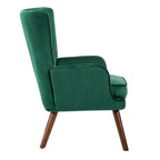 Fauteuil d'appoint en velours pour salon