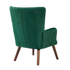 Fauteuil d'appoint en velours pour salon