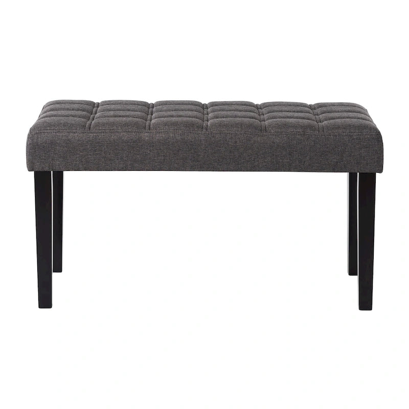 Banc capitonné en tissu CorLiving California