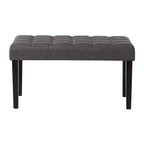 Banc capitonné en tissu CorLiving California