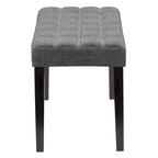 Banc capitonné en tissu CorLiving California