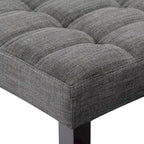 Banc capitonné en tissu CorLiving California