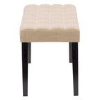 Banc capitonné en tissu CorLiving California