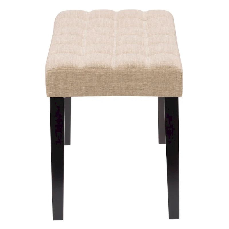 Banc capitonné en tissu CorLiving California