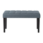Banc capitonné en tissu CorLiving California