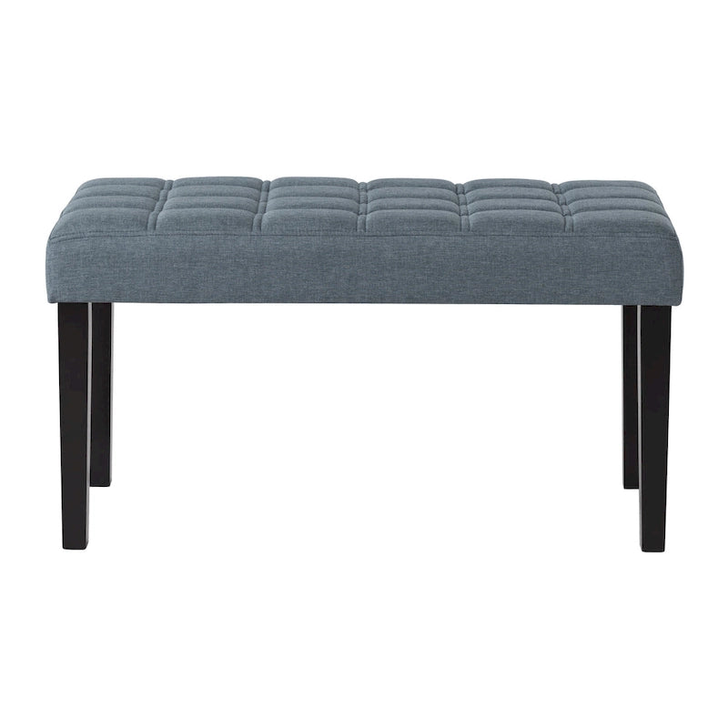 Banc capitonné en tissu CorLiving California