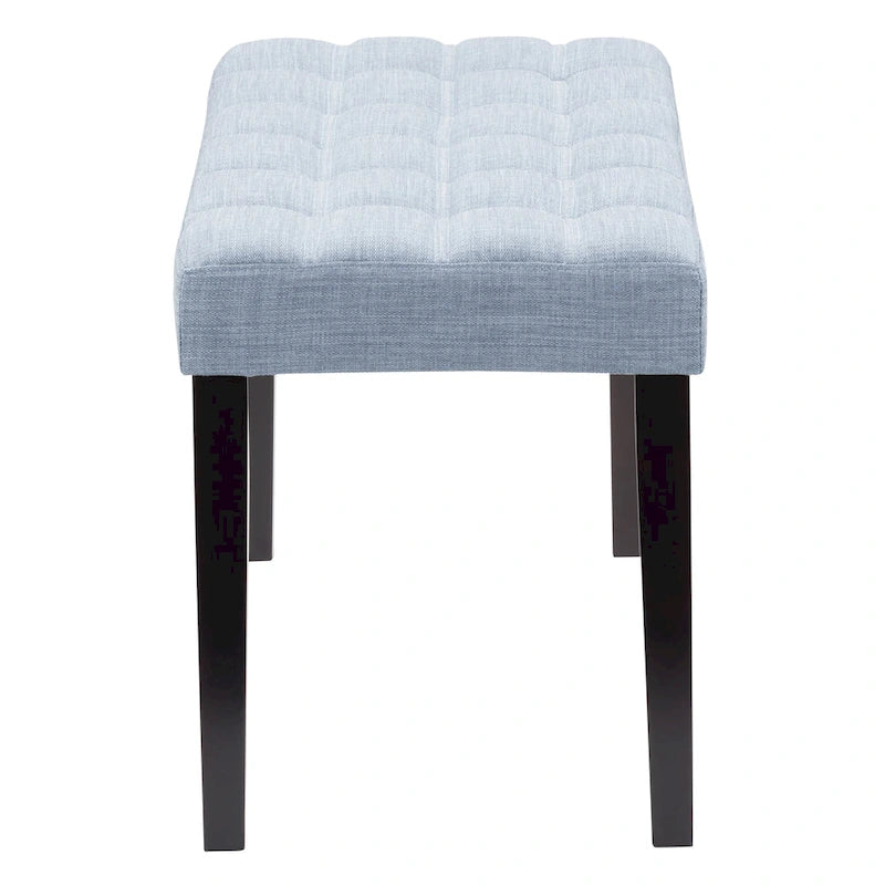 Banc capitonné en tissu CorLiving California