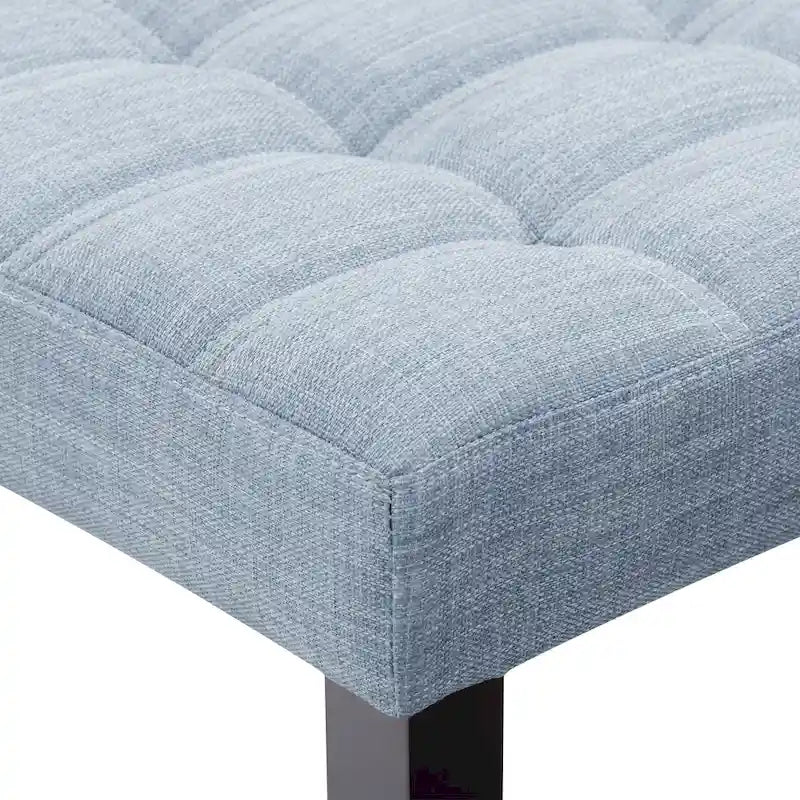 Banc capitonné en tissu CorLiving California