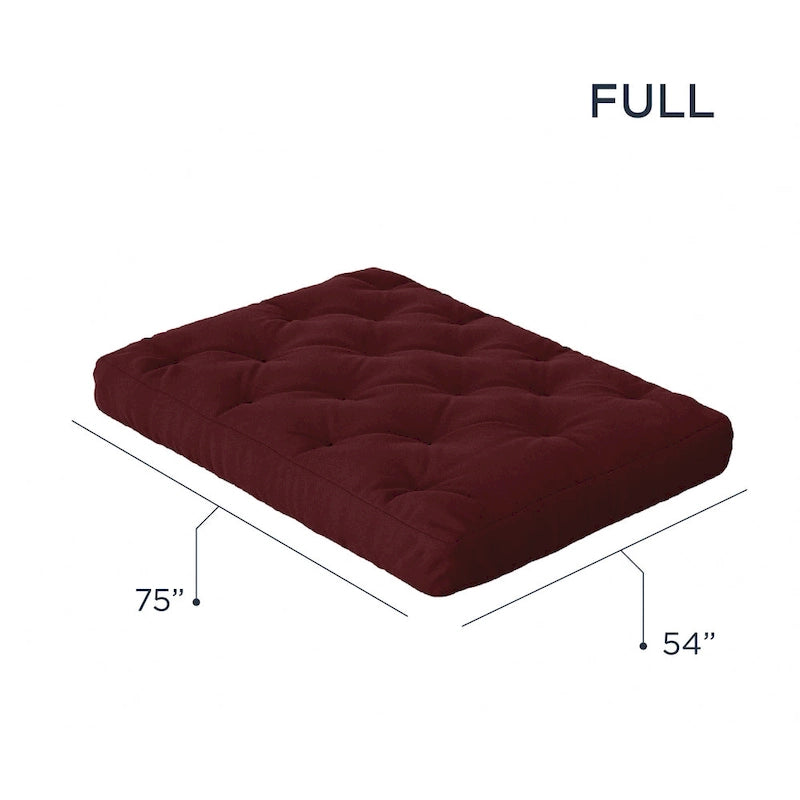 Matelas futon à 10 ressorts ensachés. Matelas seul. Sommier non inclus.