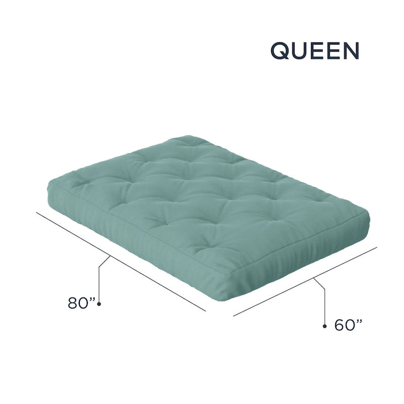 Matelas futon à 10 ressorts ensachés. Matelas seul. Sommier non inclus.