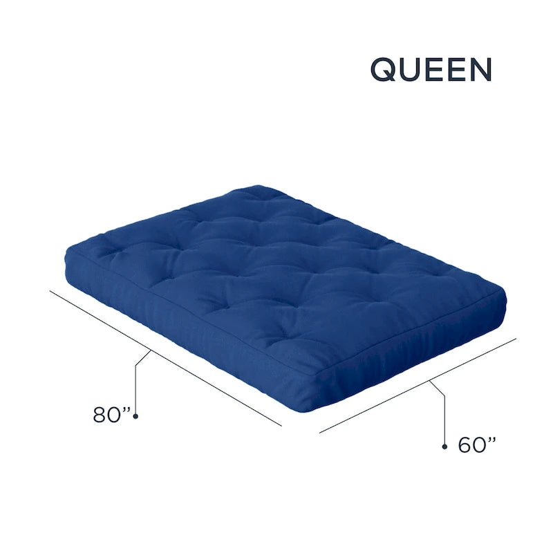 Matelas futon à 10 ressorts ensachés. Matelas seul. Sommier non inclus.