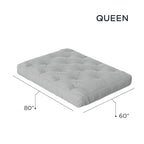 Matelas futon à 10 ressorts ensachés. Matelas seul. Sommier non inclus.