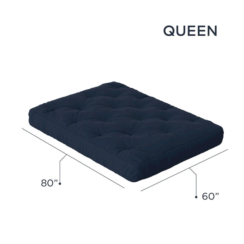 Matelas futon à 10 ressorts ensachés. Matelas seul. Sommier non inclus.