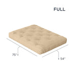 Matelas futon à 10 ressorts ensachés. Matelas seul. Sommier non inclus.
