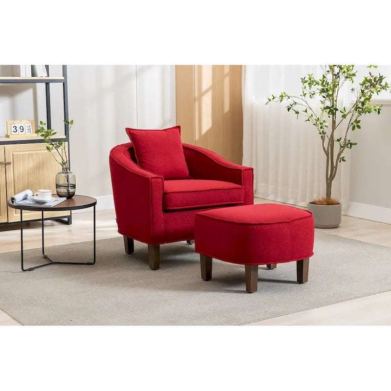 Fauteuil d'appoint avec repose-pieds