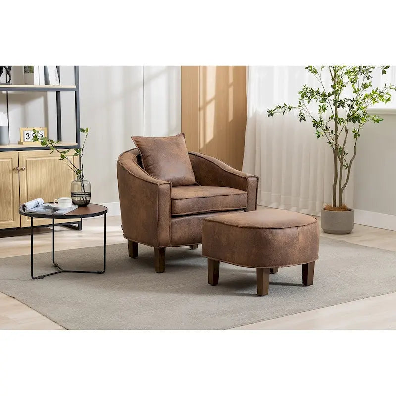 Fauteuil d'appoint avec repose-pieds