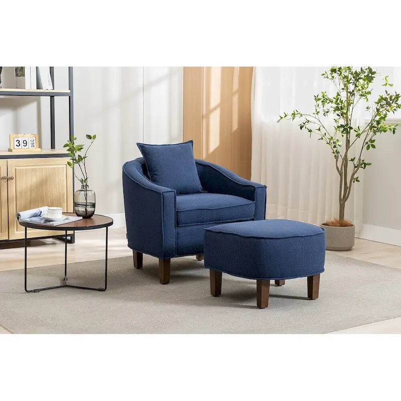 Fauteuil d'appoint avec repose-pieds