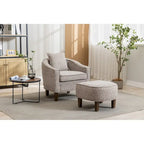 Fauteuil d'appoint avec repose-pieds