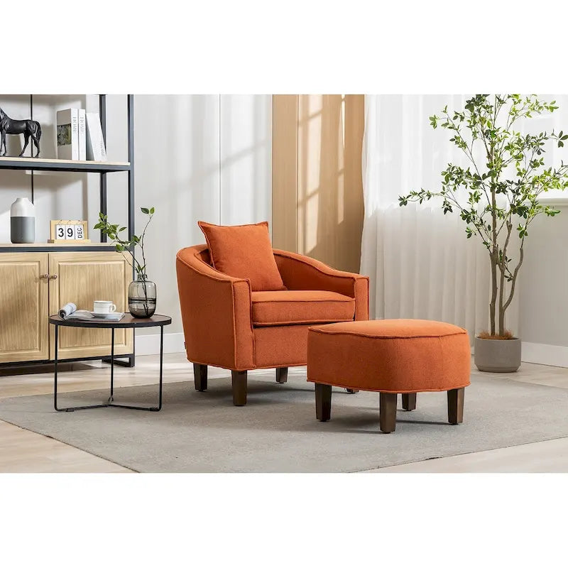 Fauteuil d'appoint avec repose-pieds