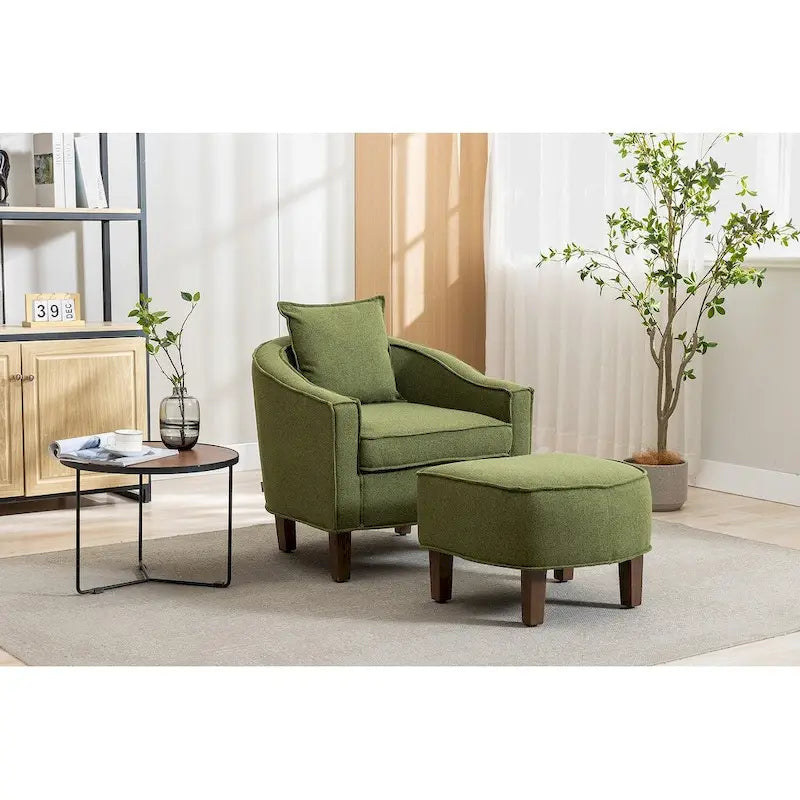 Fauteuil d'appoint avec repose-pieds