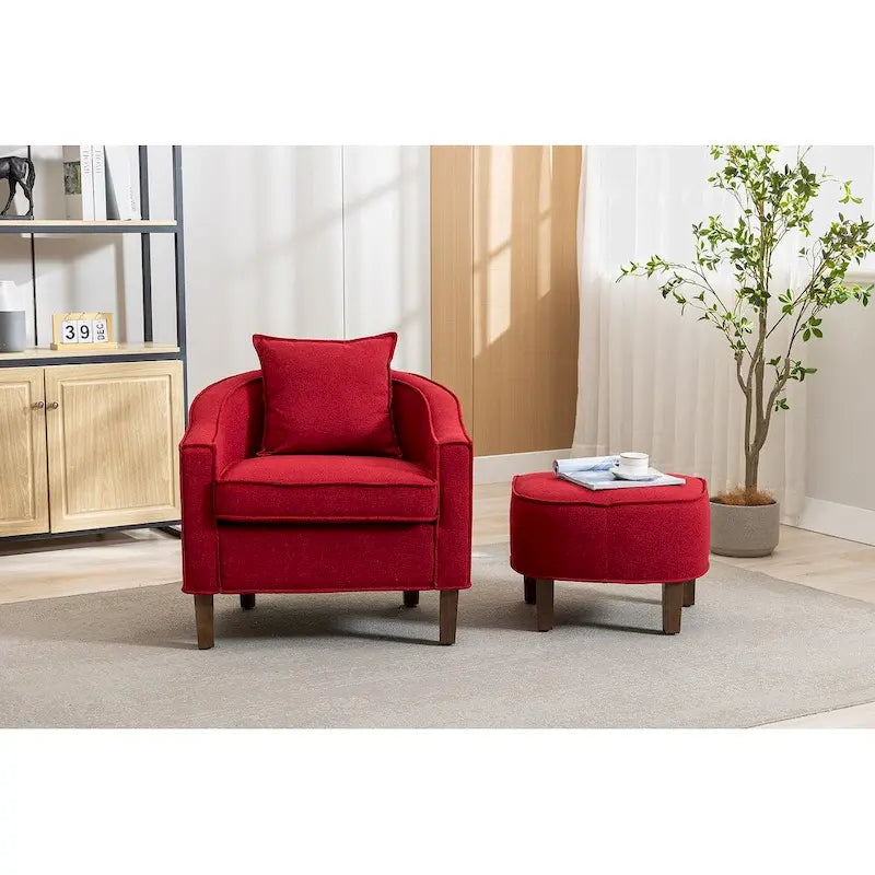 Fauteuil d'appoint avec repose-pieds
