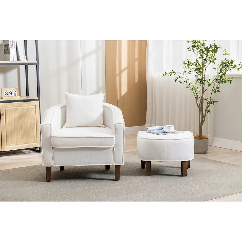 Fauteuil d'appoint avec repose-pieds