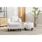 Fauteuil d'appoint avec repose-pieds