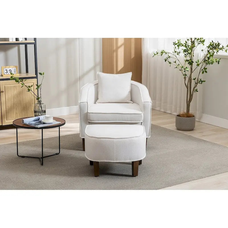 Fauteuil d'appoint avec repose-pieds