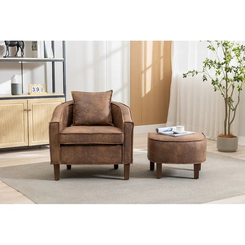 Fauteuil d'appoint avec repose-pieds