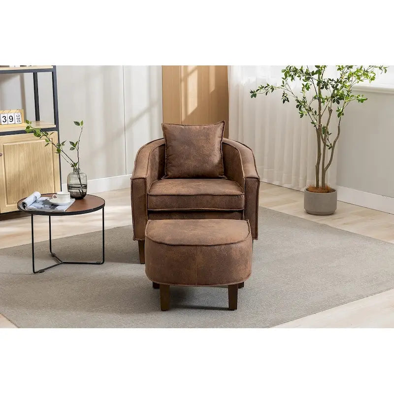 Fauteuil d'appoint avec repose-pieds
