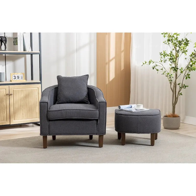 Fauteuil d'appoint avec repose-pieds