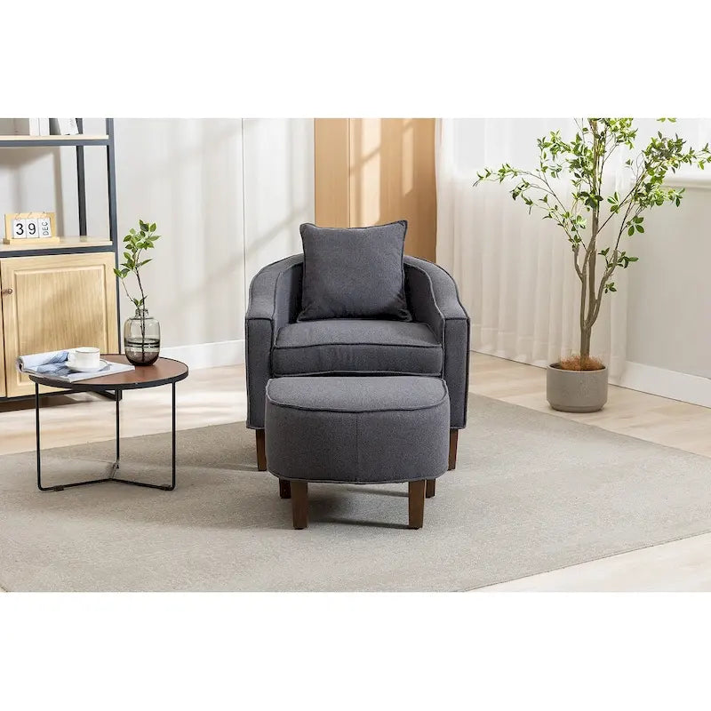 Fauteuil d'appoint avec repose-pieds