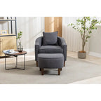 Fauteuil d'appoint avec repose-pieds