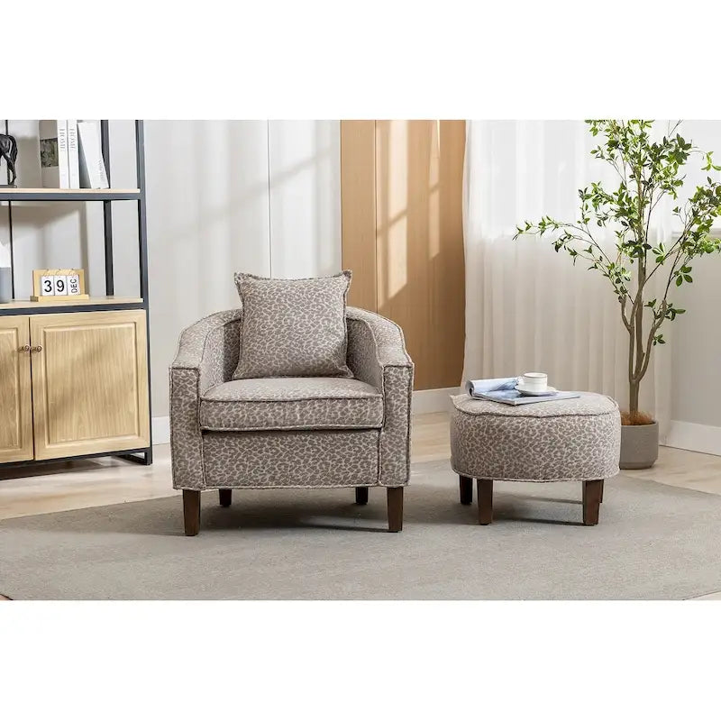 Fauteuil d'appoint avec repose-pieds