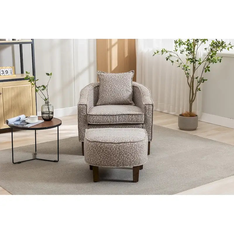 Fauteuil d'appoint avec repose-pieds