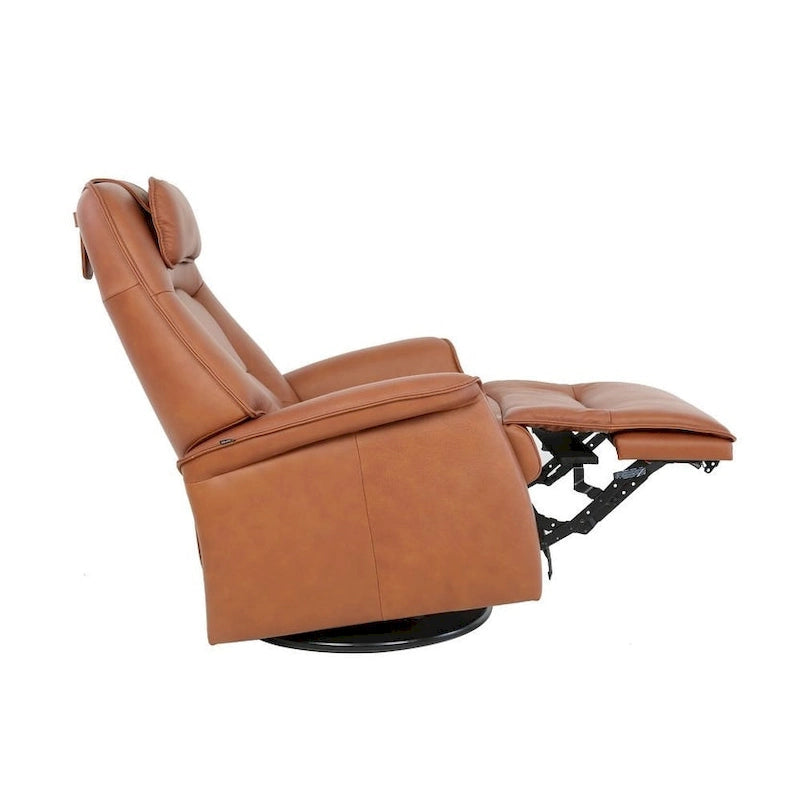 Fauteuil inclinable suspendu en cuir Fjords Stockholm