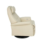 Fauteuil inclinable suspendu en cuir Fjords Stockholm