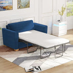 Canapé-lit gigogne moderne Mixoy, canapé-lit deux places en velours